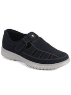 casual hook and loop suede shoes