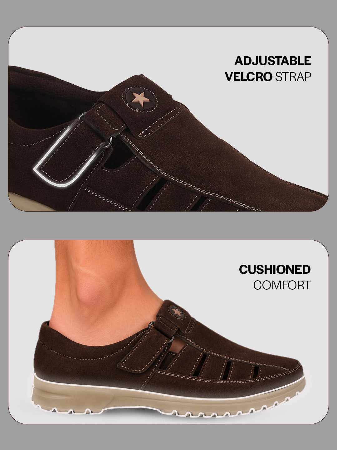 men hollow out casual loafers