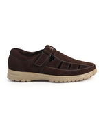 men suede fisherman sandals closed toe