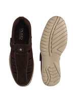 suede cut out loafers men