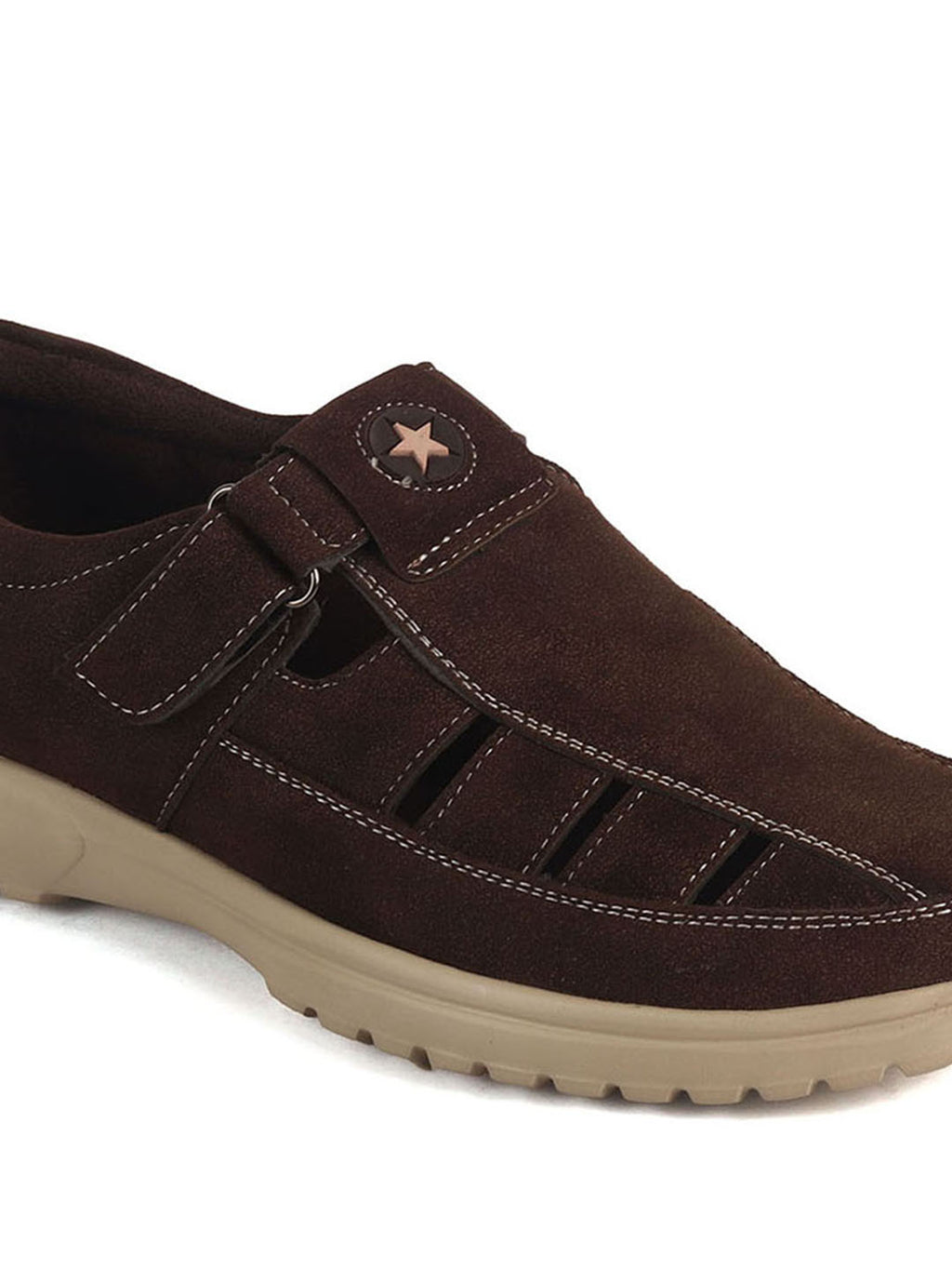 suede cut out loafers men