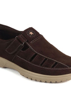 suede cut out loafers men