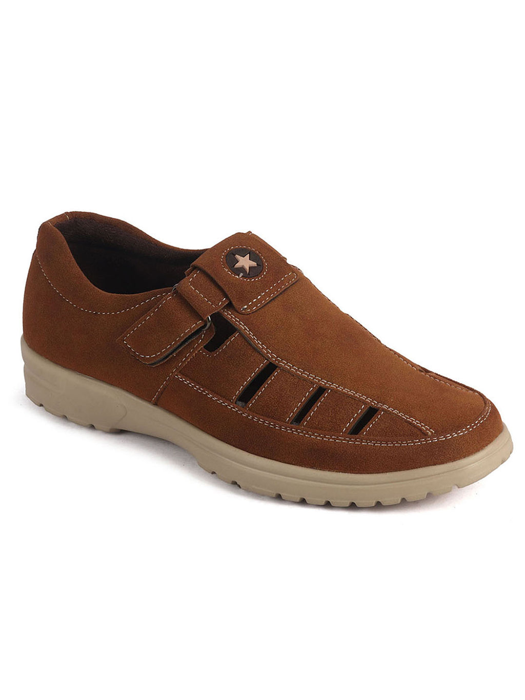 adjustable strap suede sandals men
