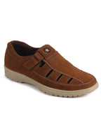 adjustable strap suede sandals men