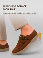 casual hook and loop suede shoes