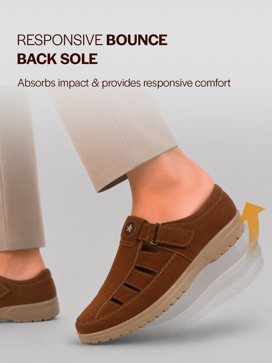 casual hook and loop suede shoes
