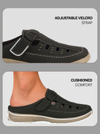 lightweight cushion sole backless shoes