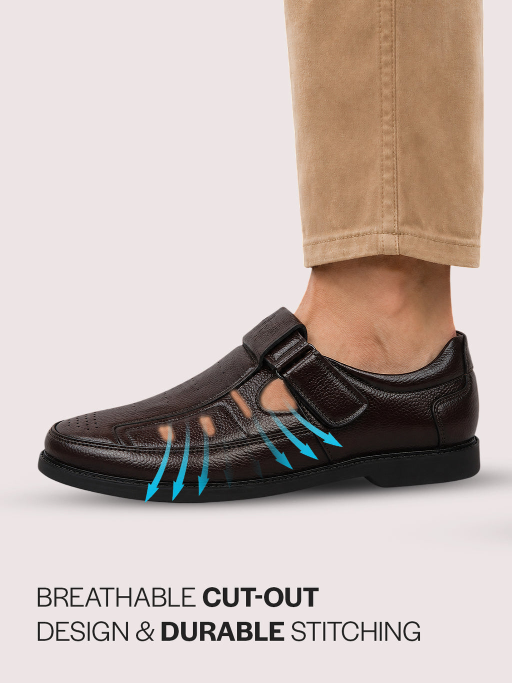 breathable cutout shoes