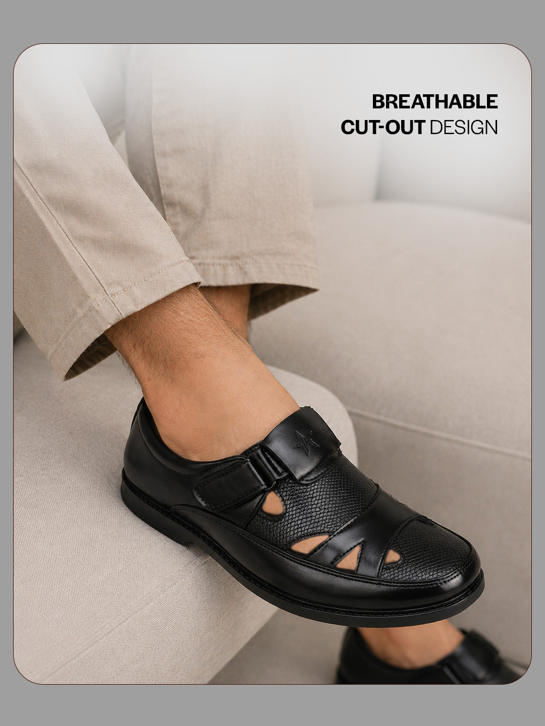 breathable cutout shoes