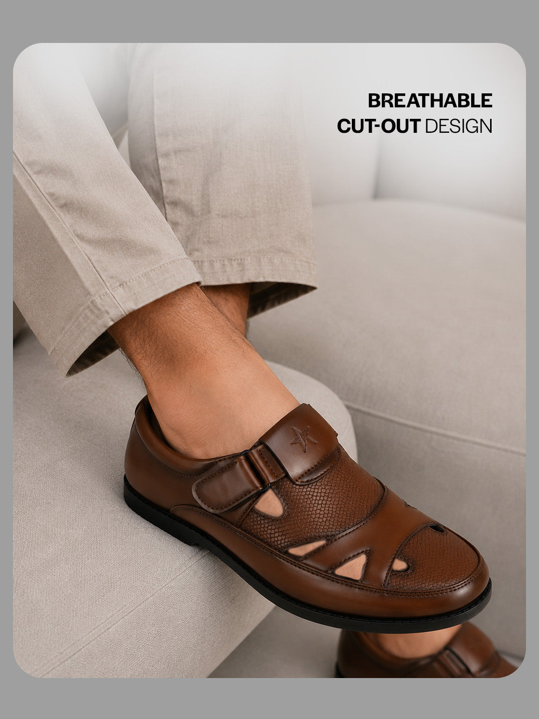 breathable cutout shoes