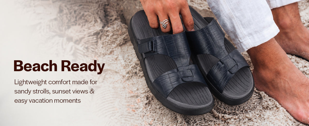 Men Tan Textured Print Multi Strap Open Toe Hook and Loop Sporty Slider|Lightweight Walking Sandals with Durable EVA Pad Insole|Traction Grip Platform Outsole for Summer, Travel