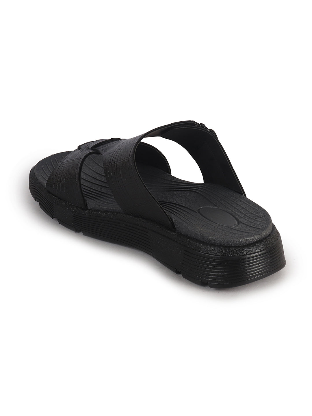 croc texturized sandals