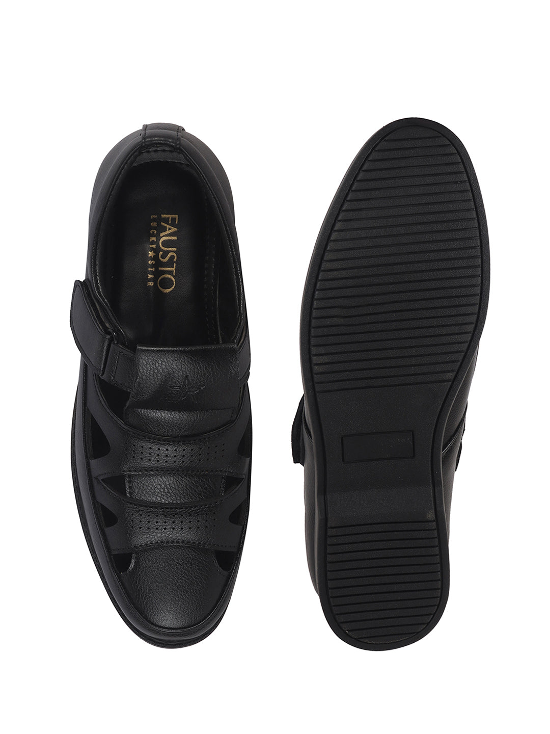 textured leatherette casual shoes