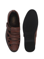 textured leatherette casual shoes
