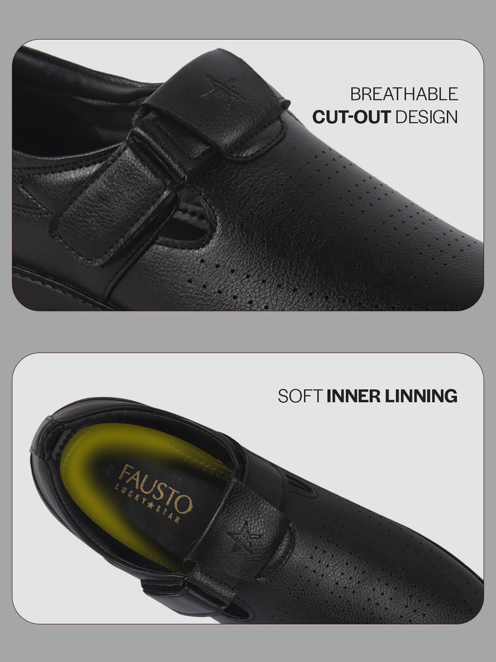 breathable cutout shoes