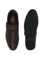 textured leatherette casual shoes
