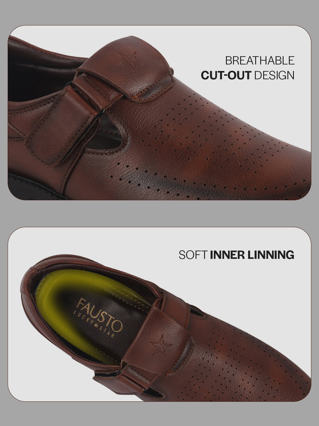 breathable cutout shoes