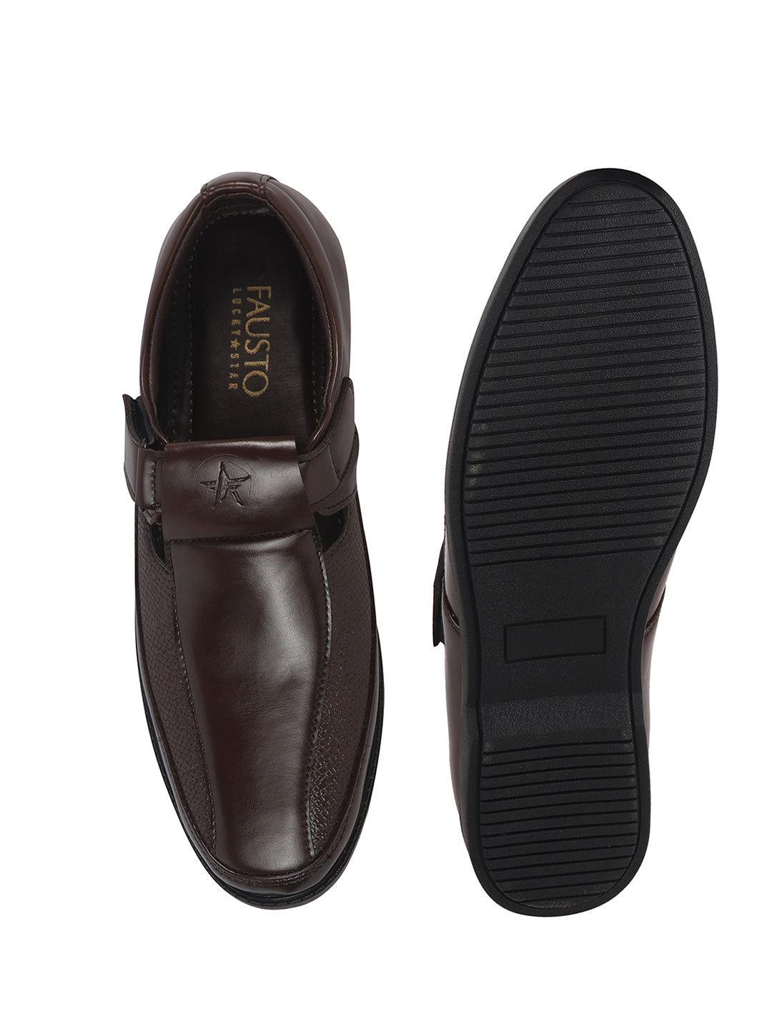textured leatherette casual shoes