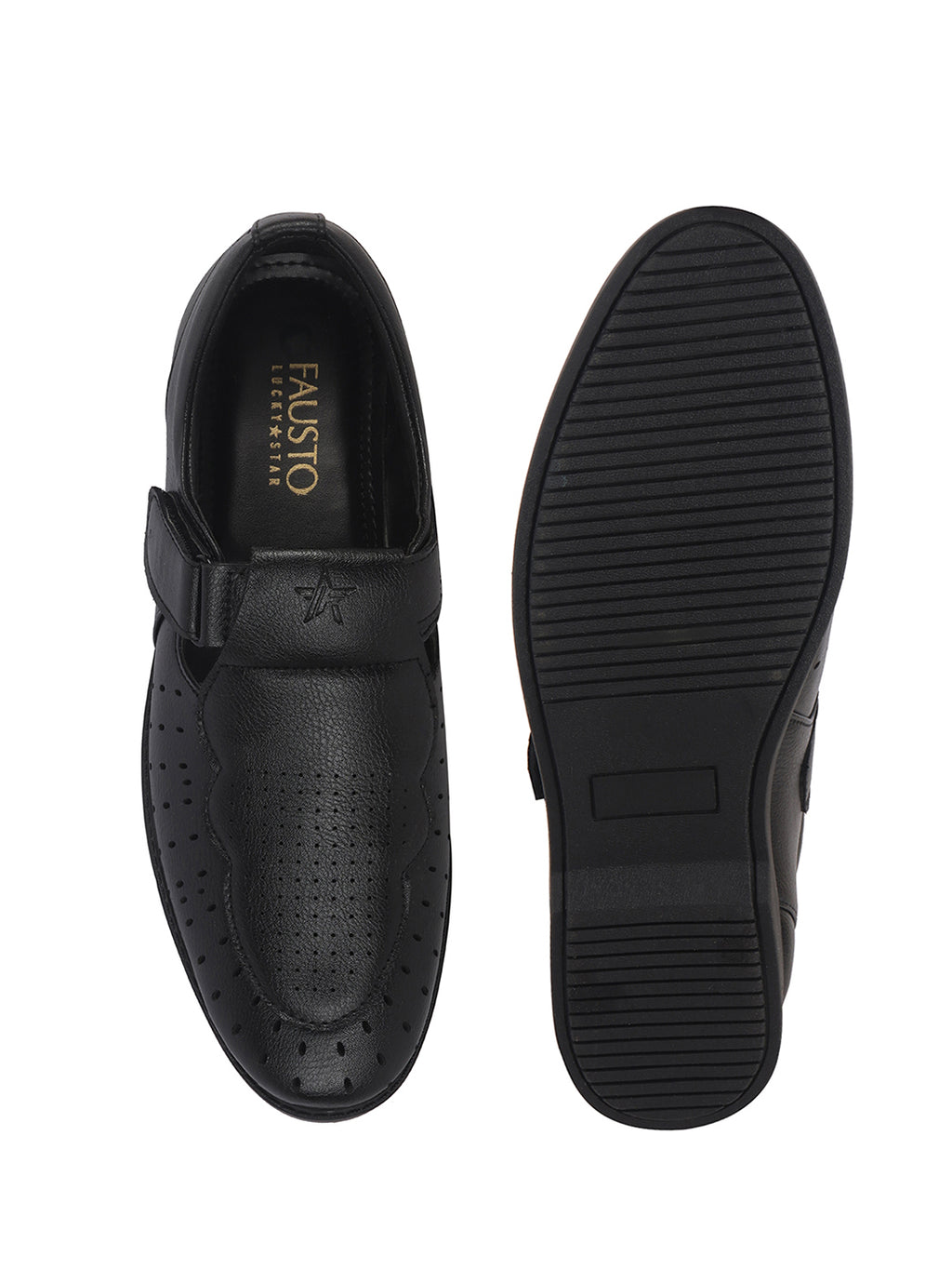 textured leatherette casual shoes