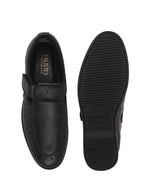 textured leatherette casual shoes