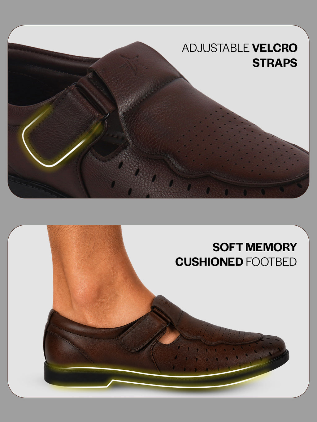 breathable cutout shoes