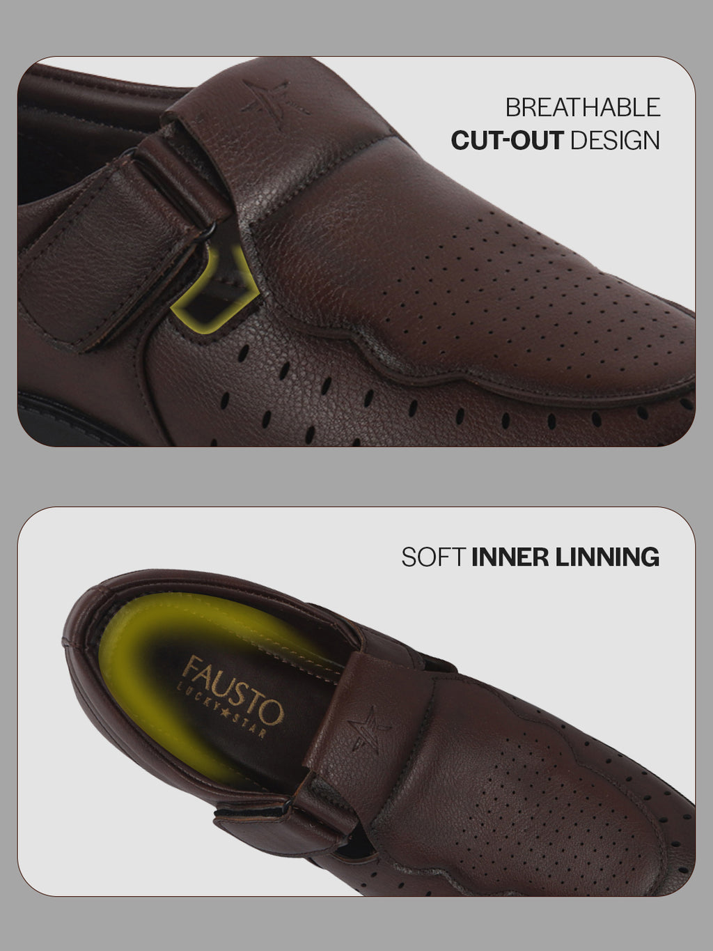 breathable cutout shoes