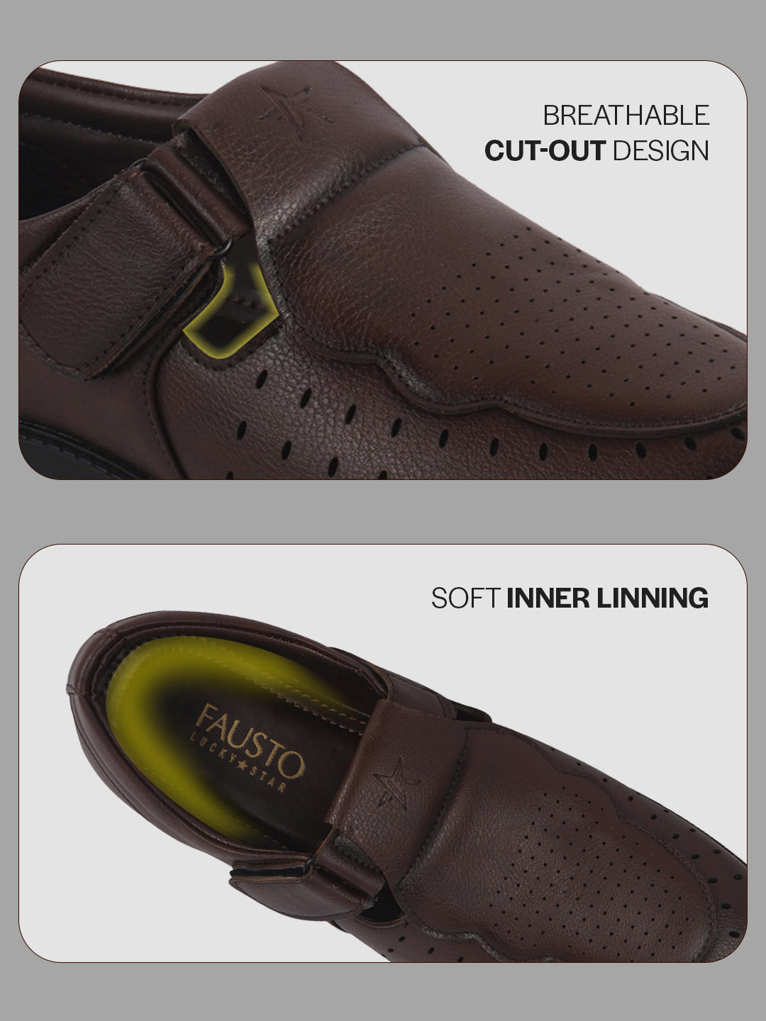 breathable cutout shoes