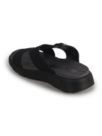 dual strap casual sliders