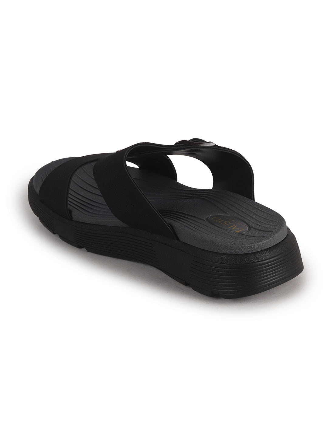 dual strap casual sliders