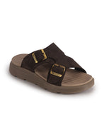 dual strap casual sliders