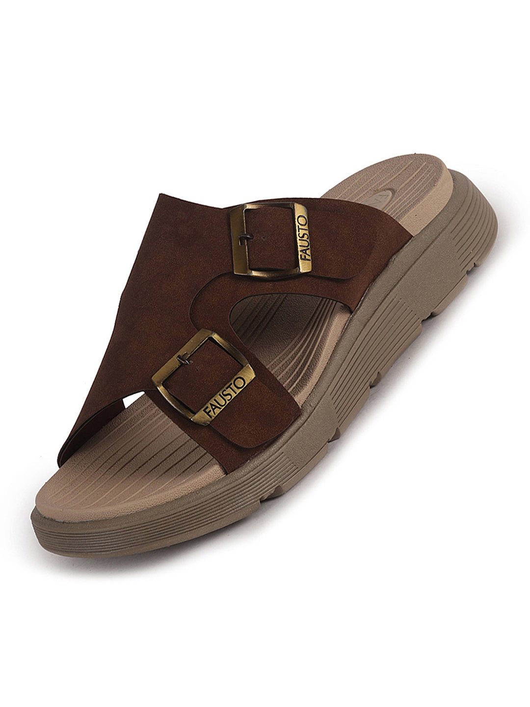 dual strap casual sliders