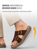 dual strap casual sliders