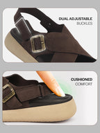 criss cross slingback sandals