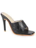 black block heel sandals for women