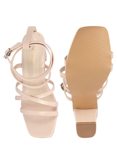 women’s strappy high heel sandals