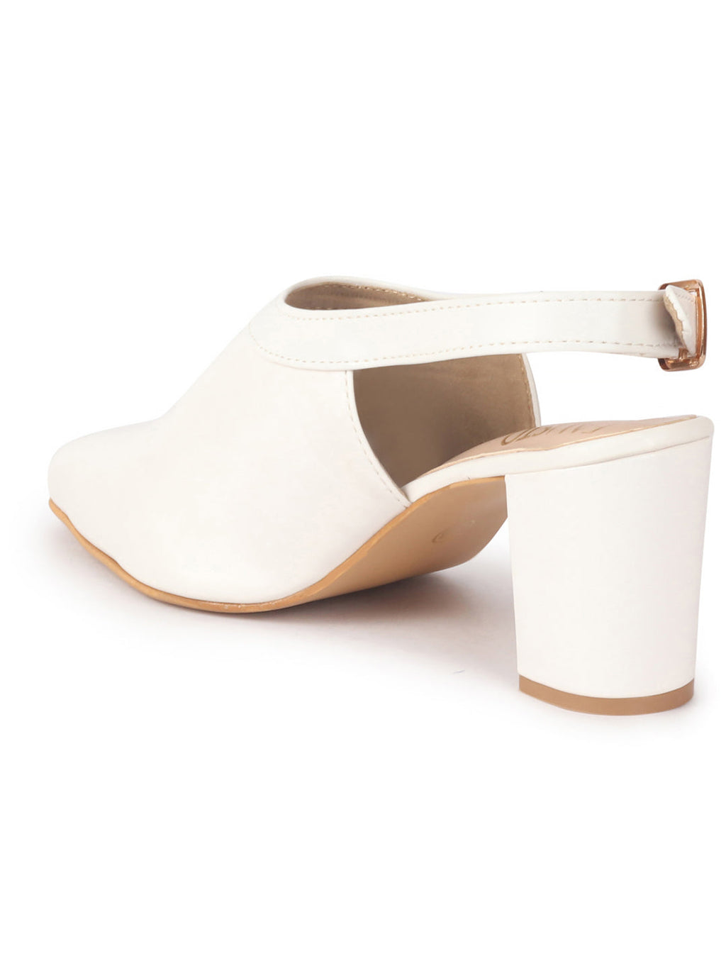 black ankle strap block heels