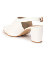 black ankle strap block heels