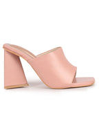 black ankle strap block heels