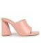 black ankle strap block heels