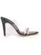 black ankle strap block heels