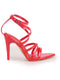 black ankle strap block heels