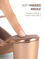 women’s strappy high heel sandals