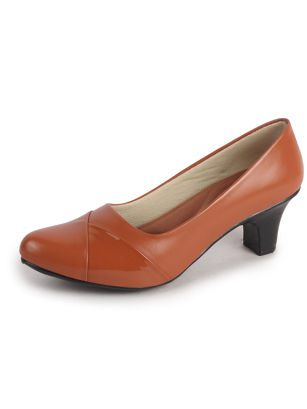 classic cream slip on dress pumps