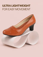 cushioned sole office wear heels women