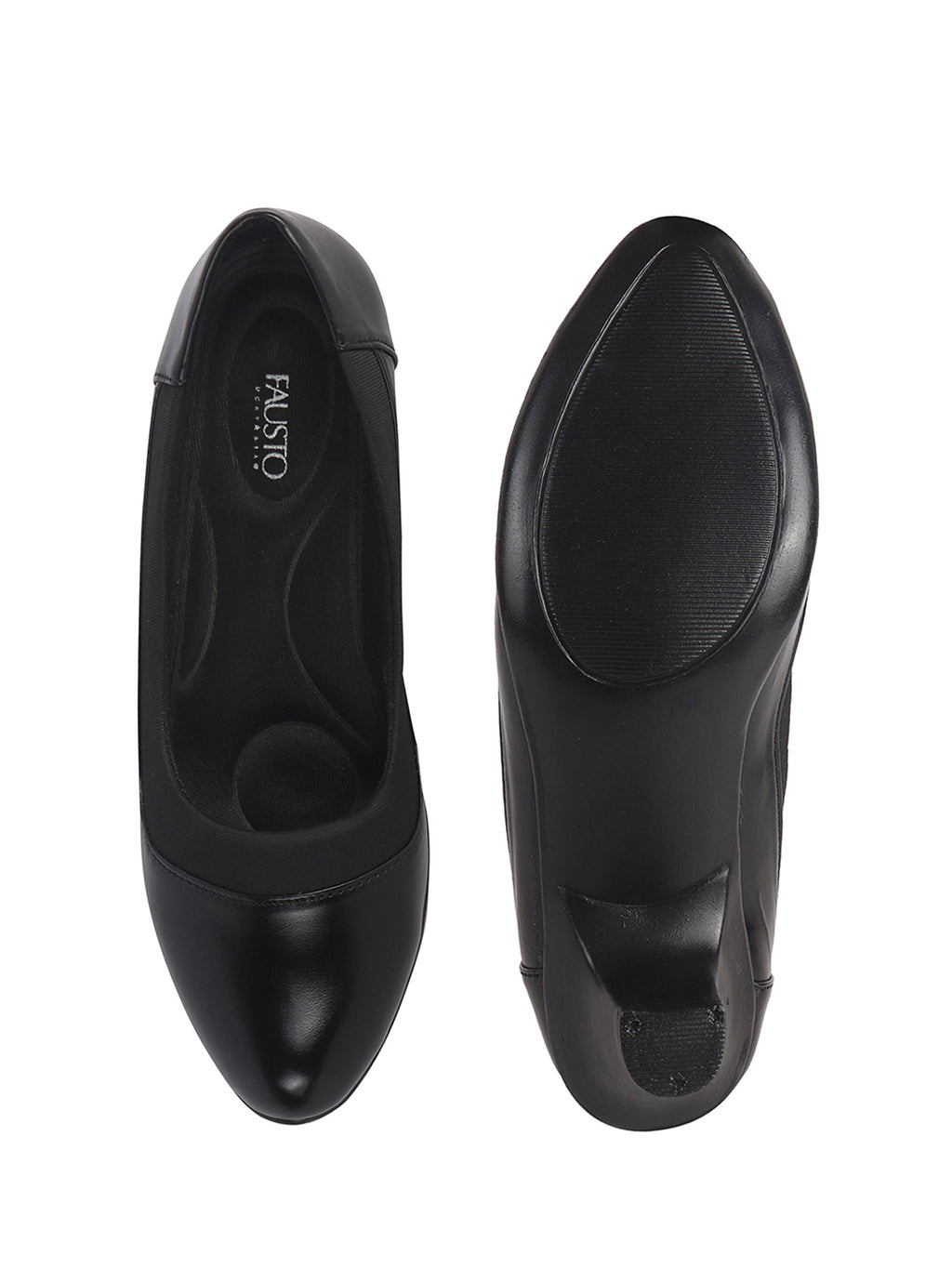 comfortable walking heels with elastic collar