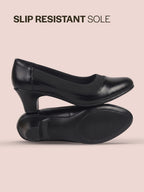 women low heel pumps