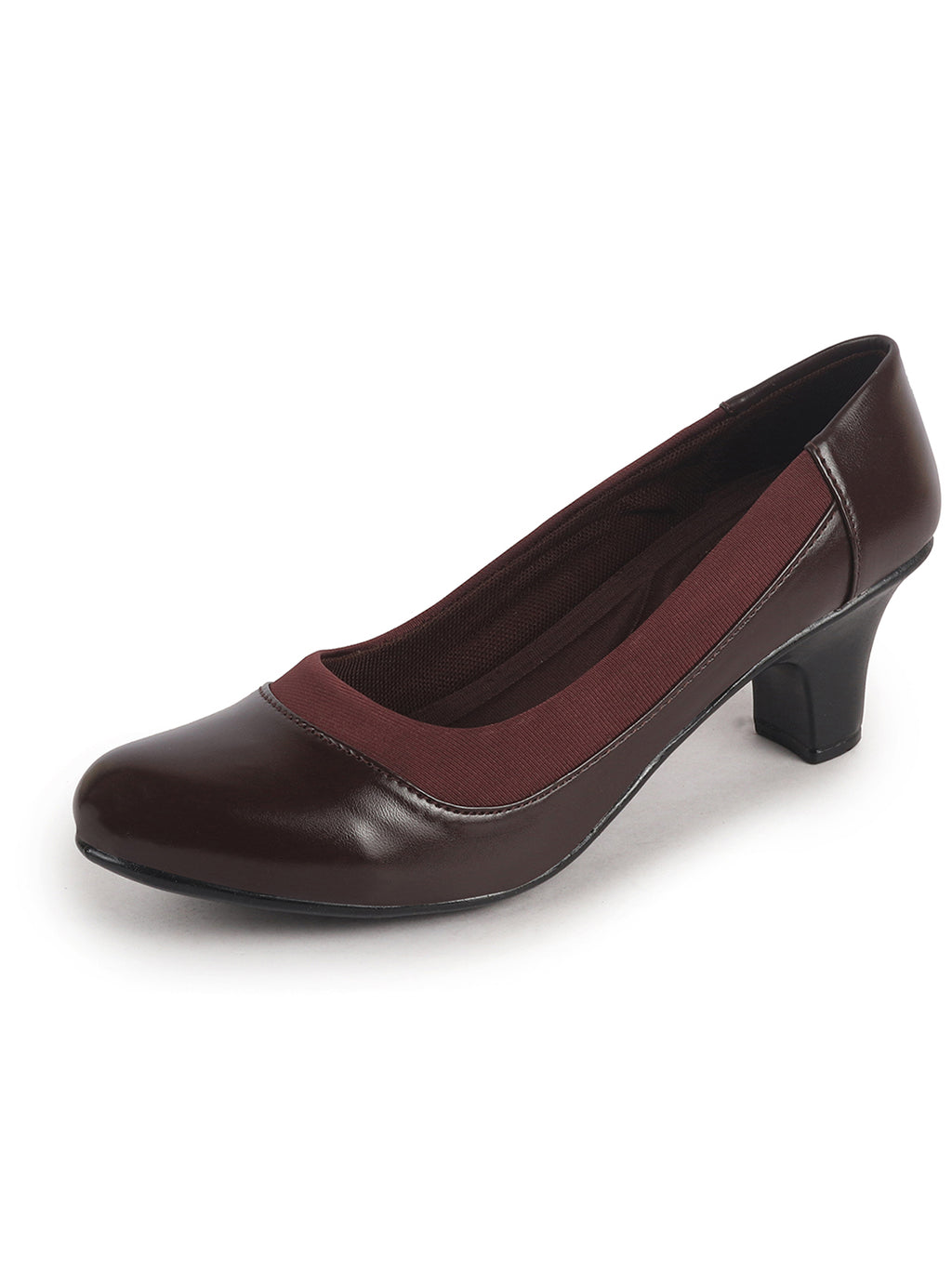 elegant round toe daily wear pumps