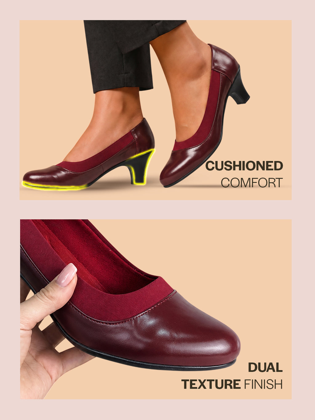 closed toe block heels