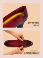 closed toe block heels