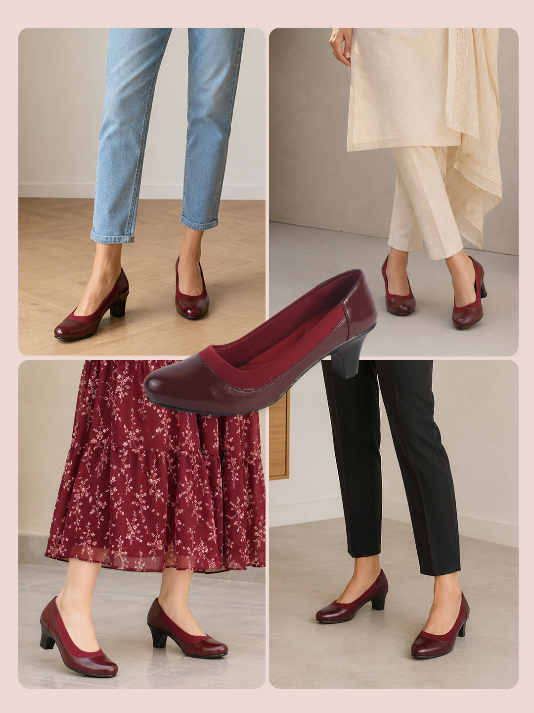 closed toe block heels